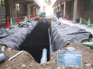 雨水浸透設備 ハニカム浸透式